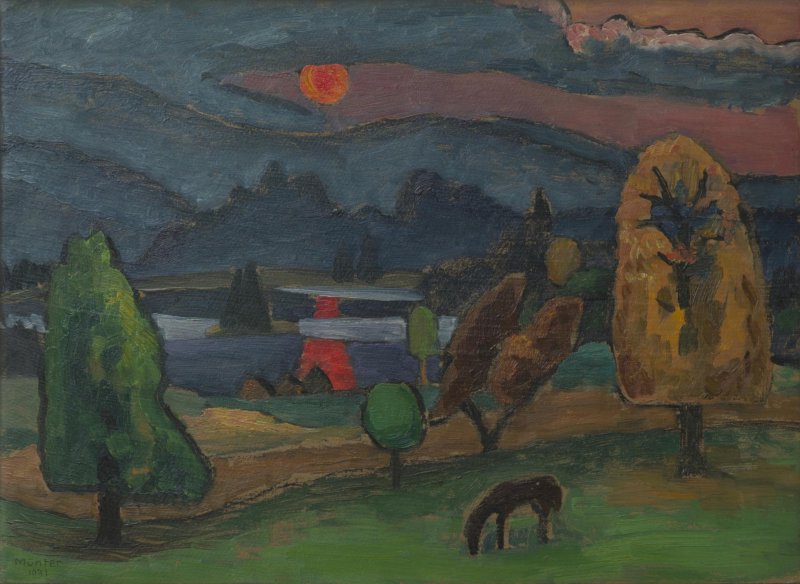 Gabriele Münter, Nebelsonne am Staffelsee, 1931