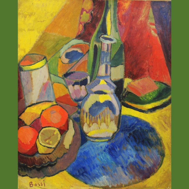 Erma Bossi, Stillleben mit Karaffe, um 1912