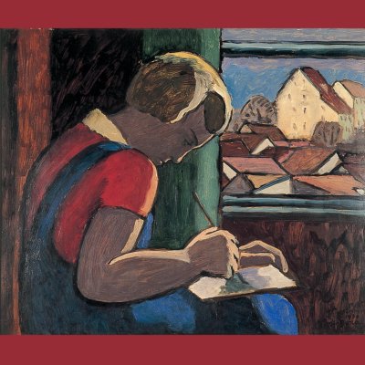 Gabriele Münter, Mädchen am Fenster, 1934