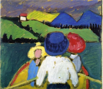 Gabriele Münter, Bootsfahrt, 1910